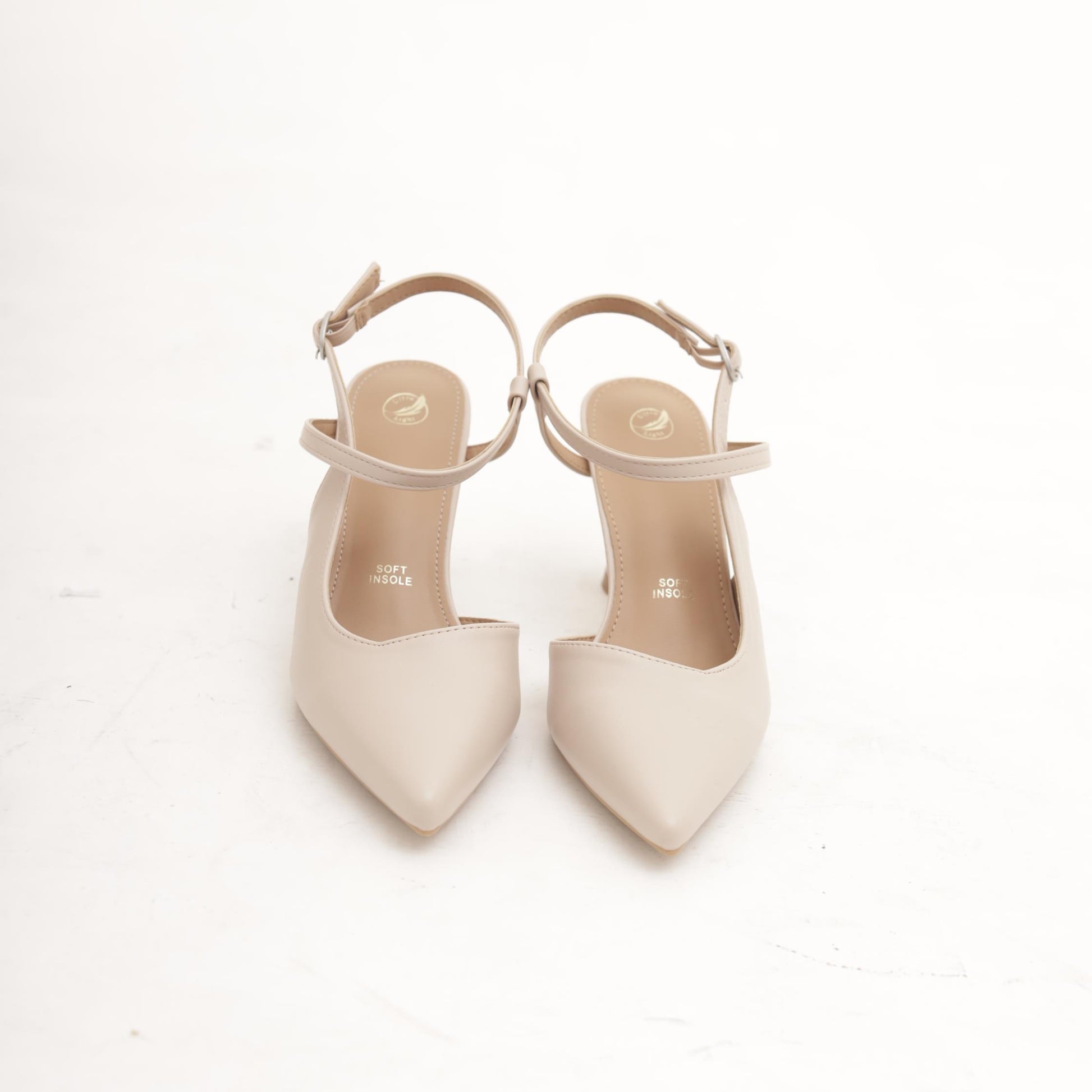 SLINGBACK CROSS BEIGE 