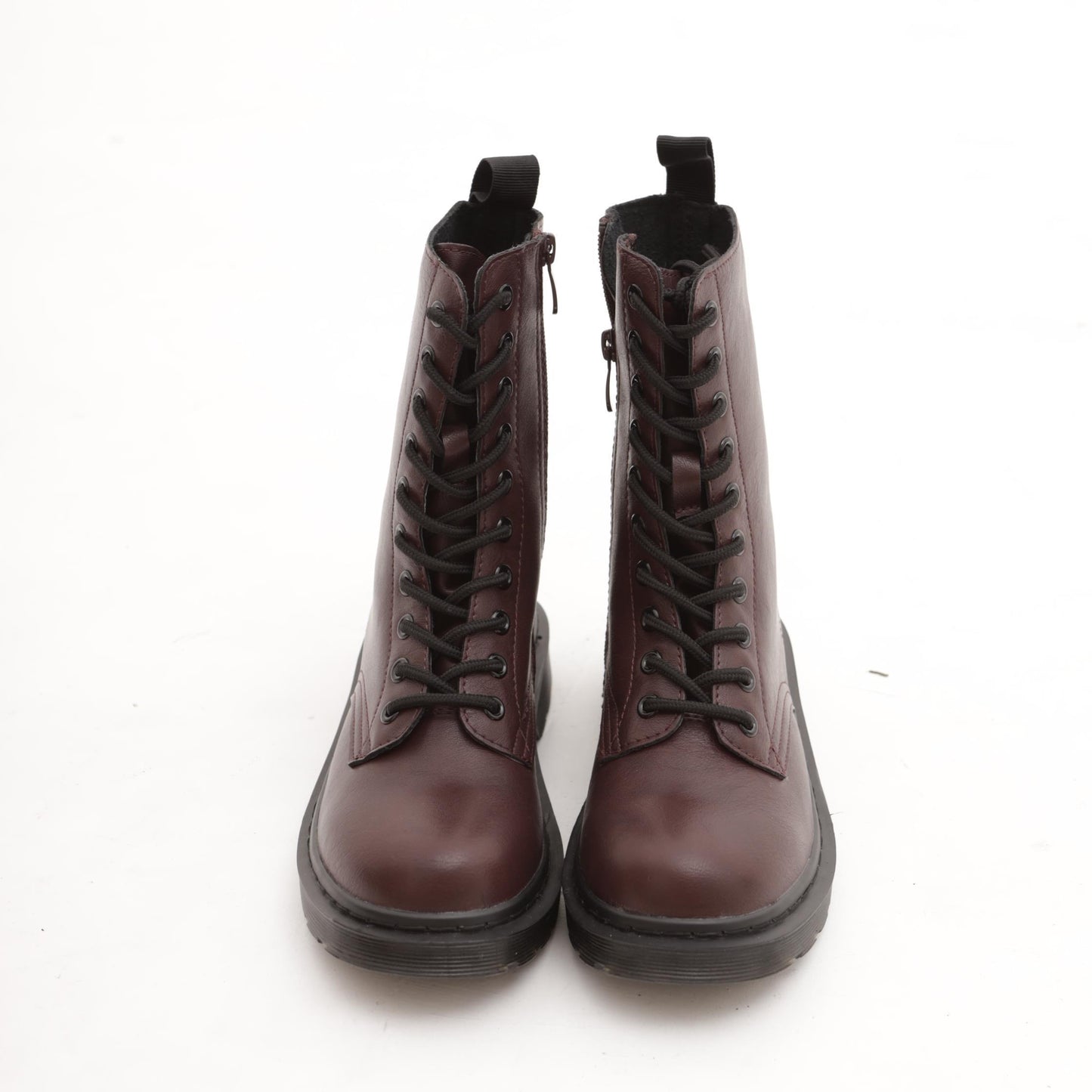 ANFIBIO ALTO CON ZIP BORDEAUX 