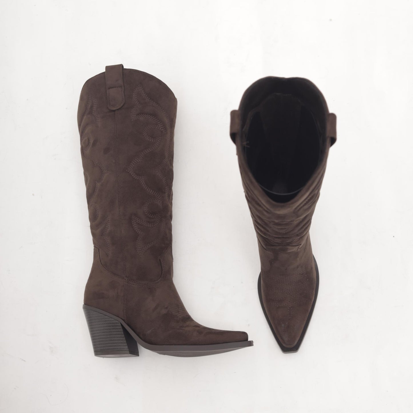 STIVALE TEXANO RICAMO GAMBALE TESTA DI MORO MP2701-8MFTM CHOCOLA