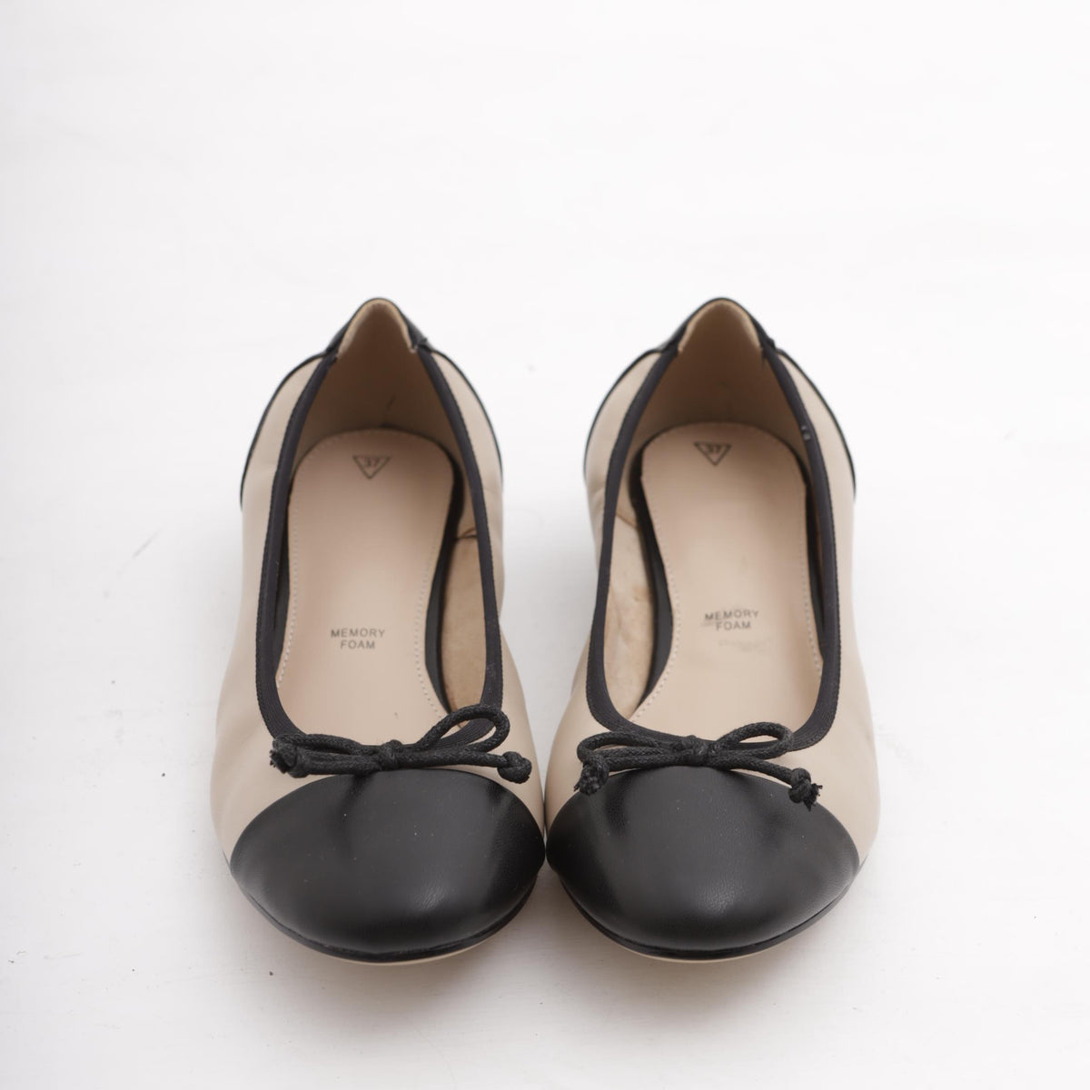 DECOLLETE' BALLERINA BICOLORE TORTORA 