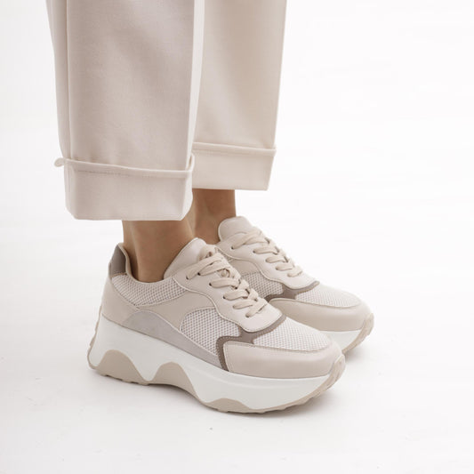 SNEAKERS OVERSIZE PANNA<BR/> 