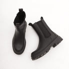 STIVALETTO ELASTICI E ZIP NERO 