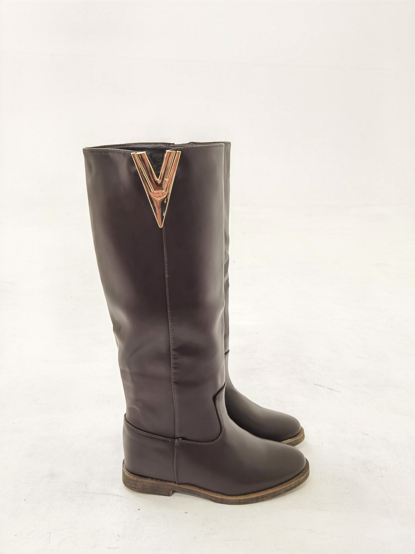 STIVALE ALTO DETTAGLIO V TESTA DI MORO LY81-7PUTM CHOCOLA