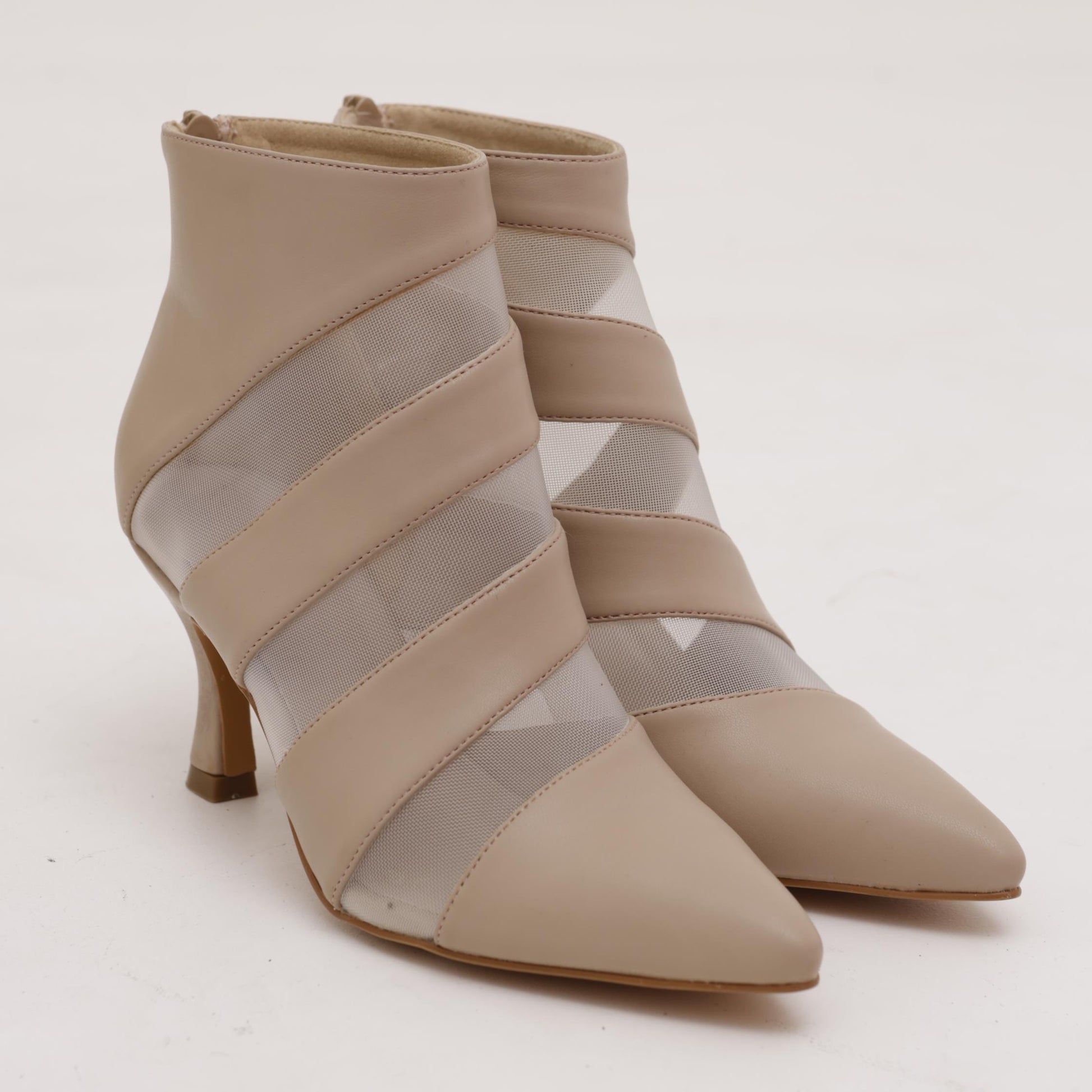 TRONCHETTO BASSO SHEER TORTORA<BR/> 