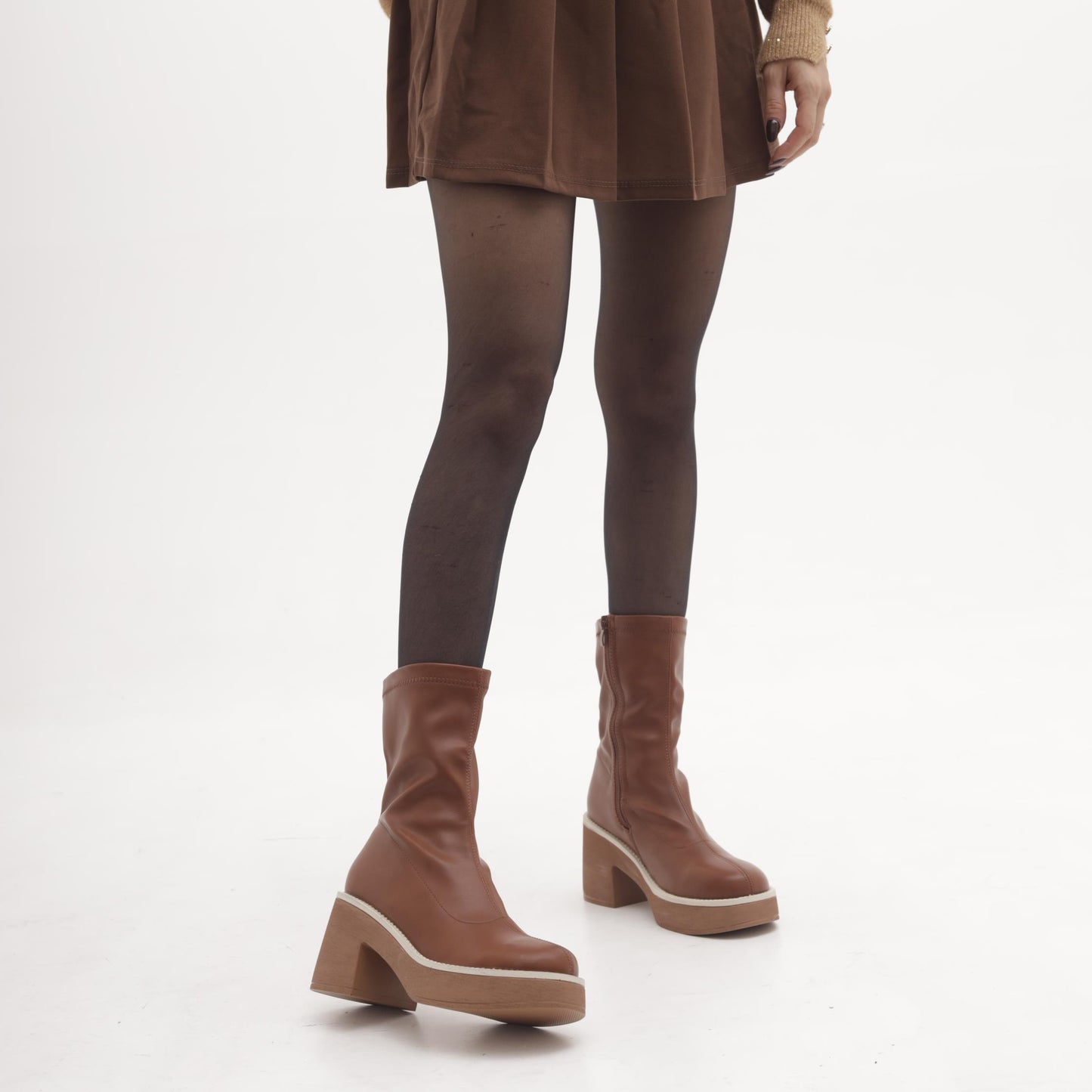 STIVALETTO STRETCH PARA CUOIO 