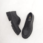 OXFORD SUOLA ALTA LISCIA NERO 