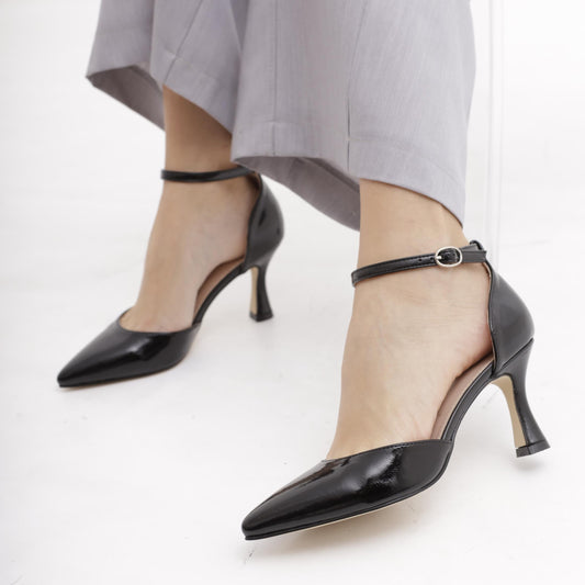 DECOLLETE' D'ORSAY VERNICE NERO 