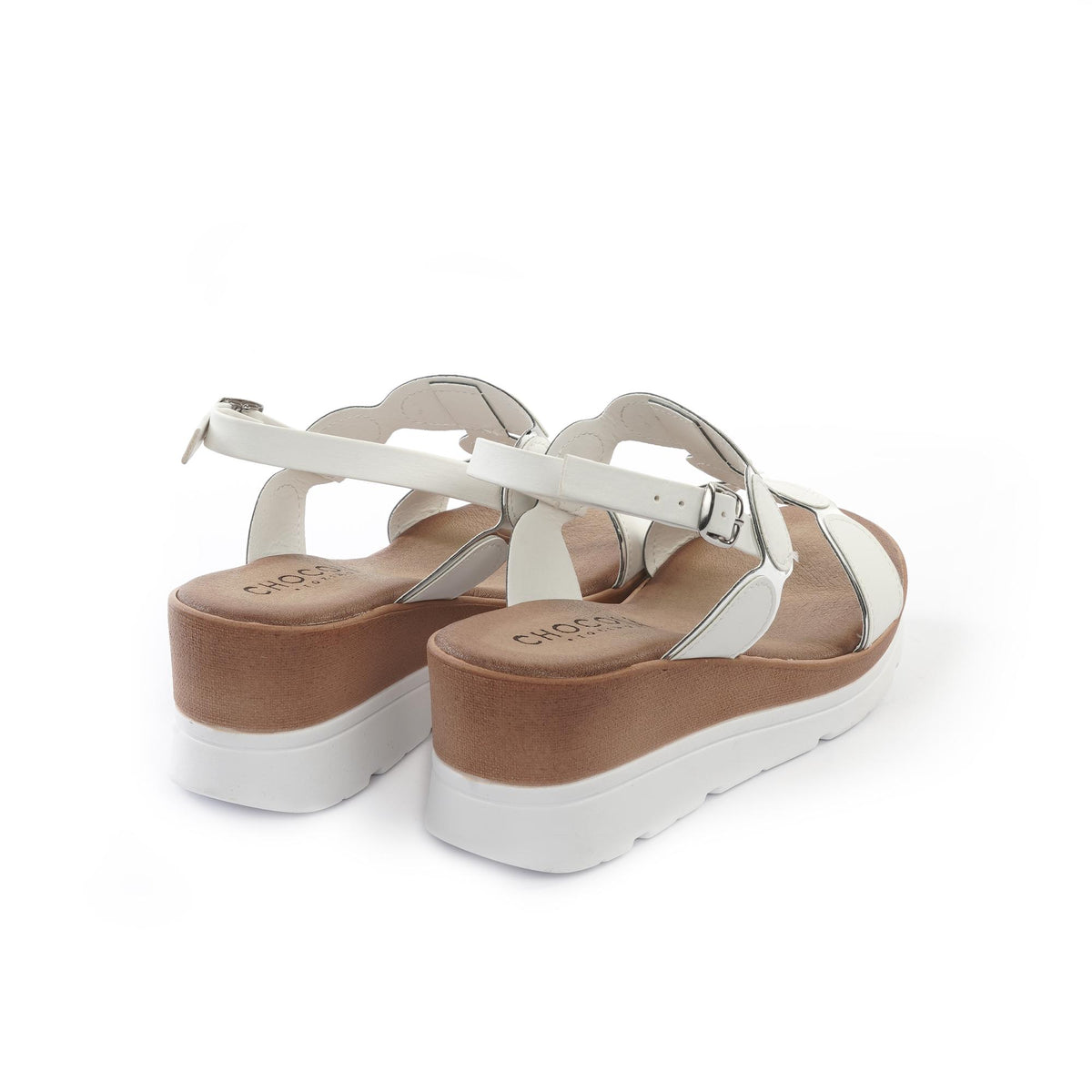 SANDALO ZEPPA A CERCHI BIANCO <BR/> 