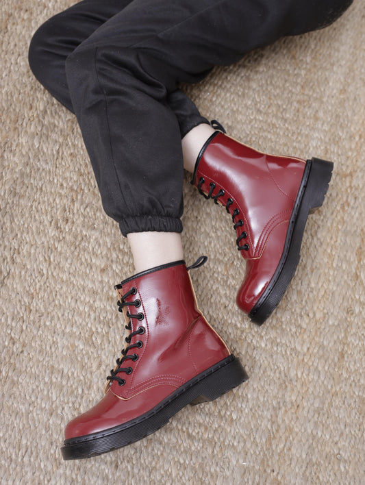 ANFIBIO 8 BUCHI VERNICE BORDEAUX MT88ABPUBR CHOCOLA