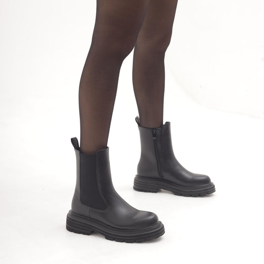 STIVALETTO ELASTICO E ZIP NERO MP2712-2PUNE CHOCOLA