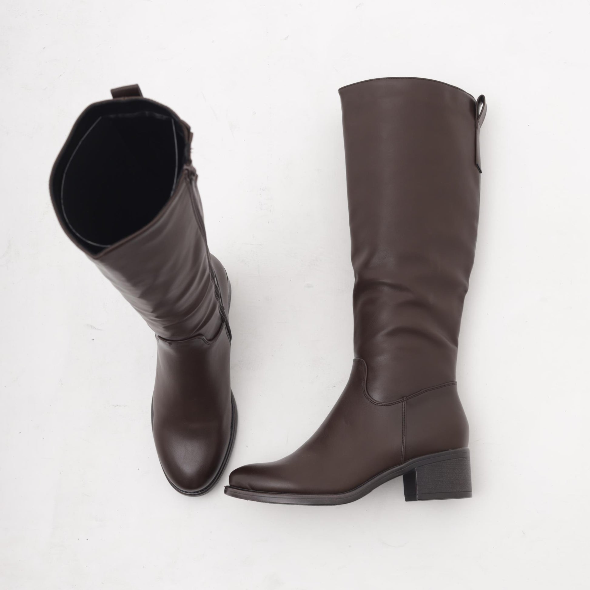 STIVALE ALTO LISCIO TESTA DI MORO MP356-2PUTM CHOCOLA