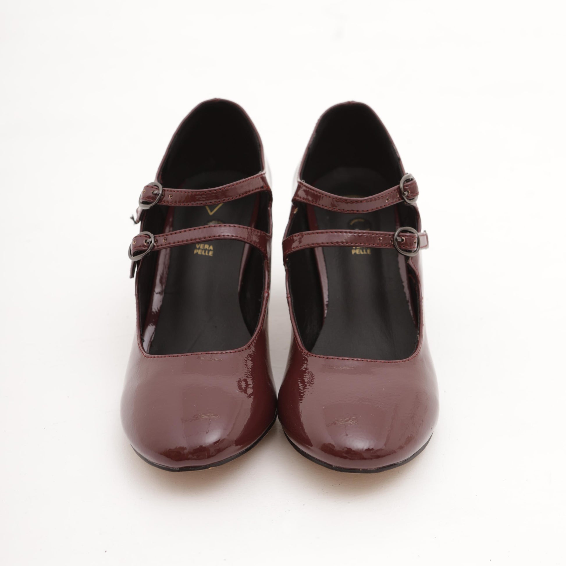 MARY JANE 2 CINTURINI PRUGNA MP70012-2VBR CHOCOLA