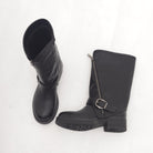 STIVALE BIKER ZIP NERO 