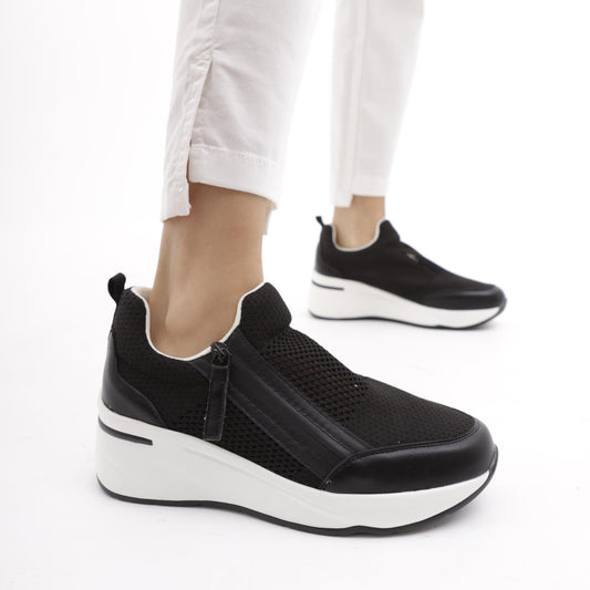 SNEAKERS RETE NERO<BR/> 