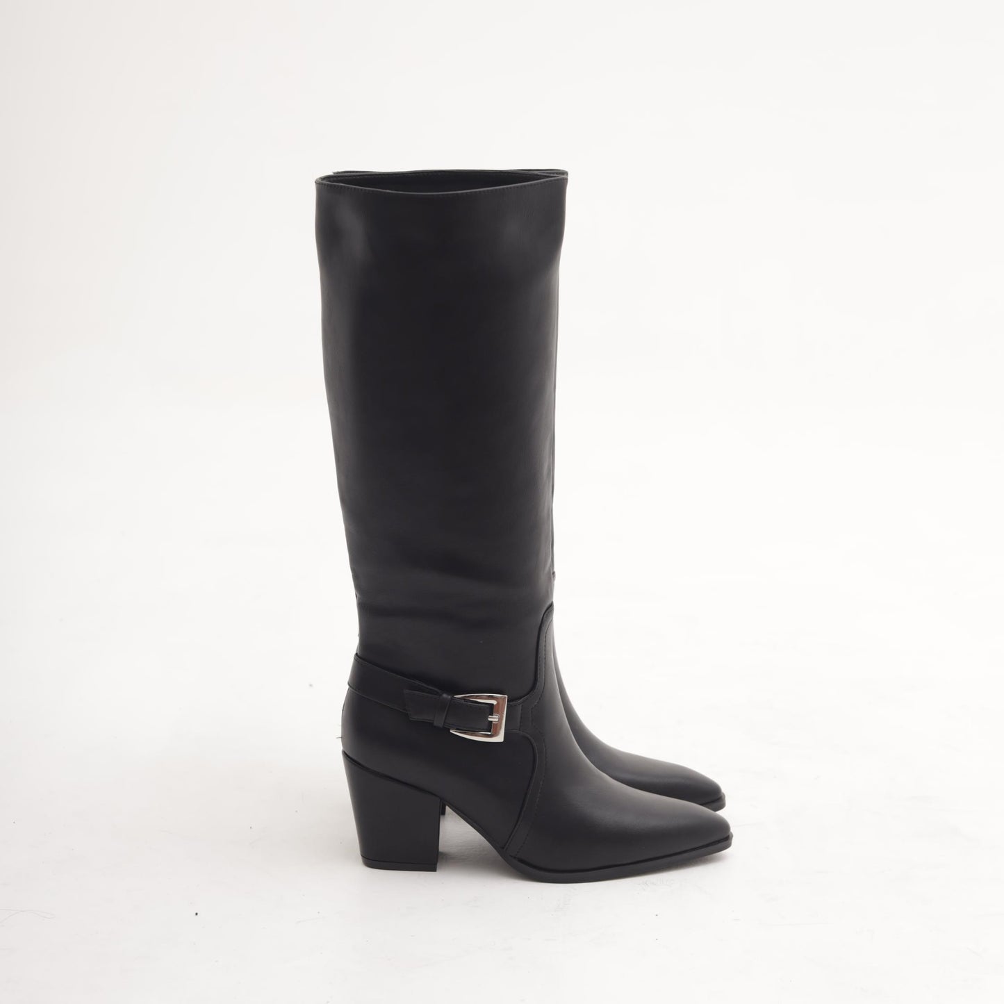 STIVALE TACCO FIBBIA NERO 