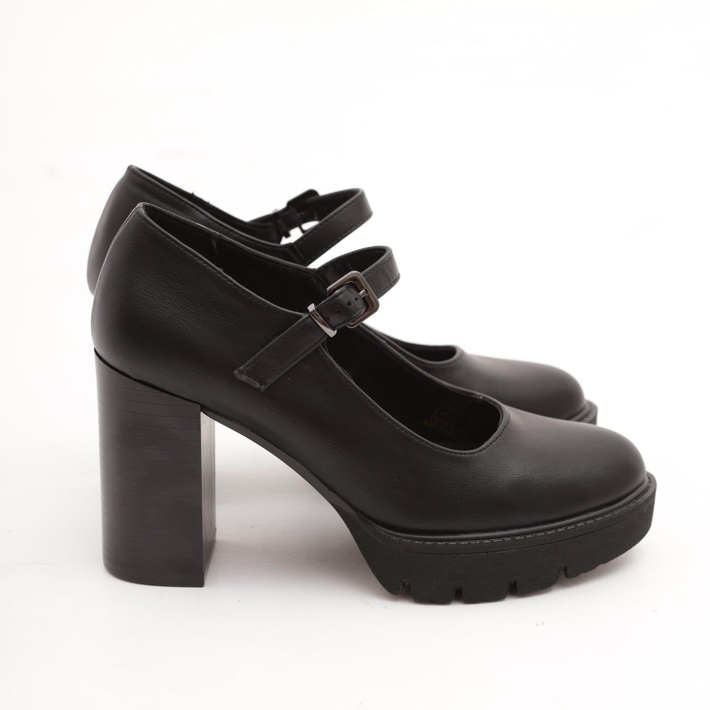 MARY JANE PLATEAU NERO MP70013-1PUN CHOCOLA