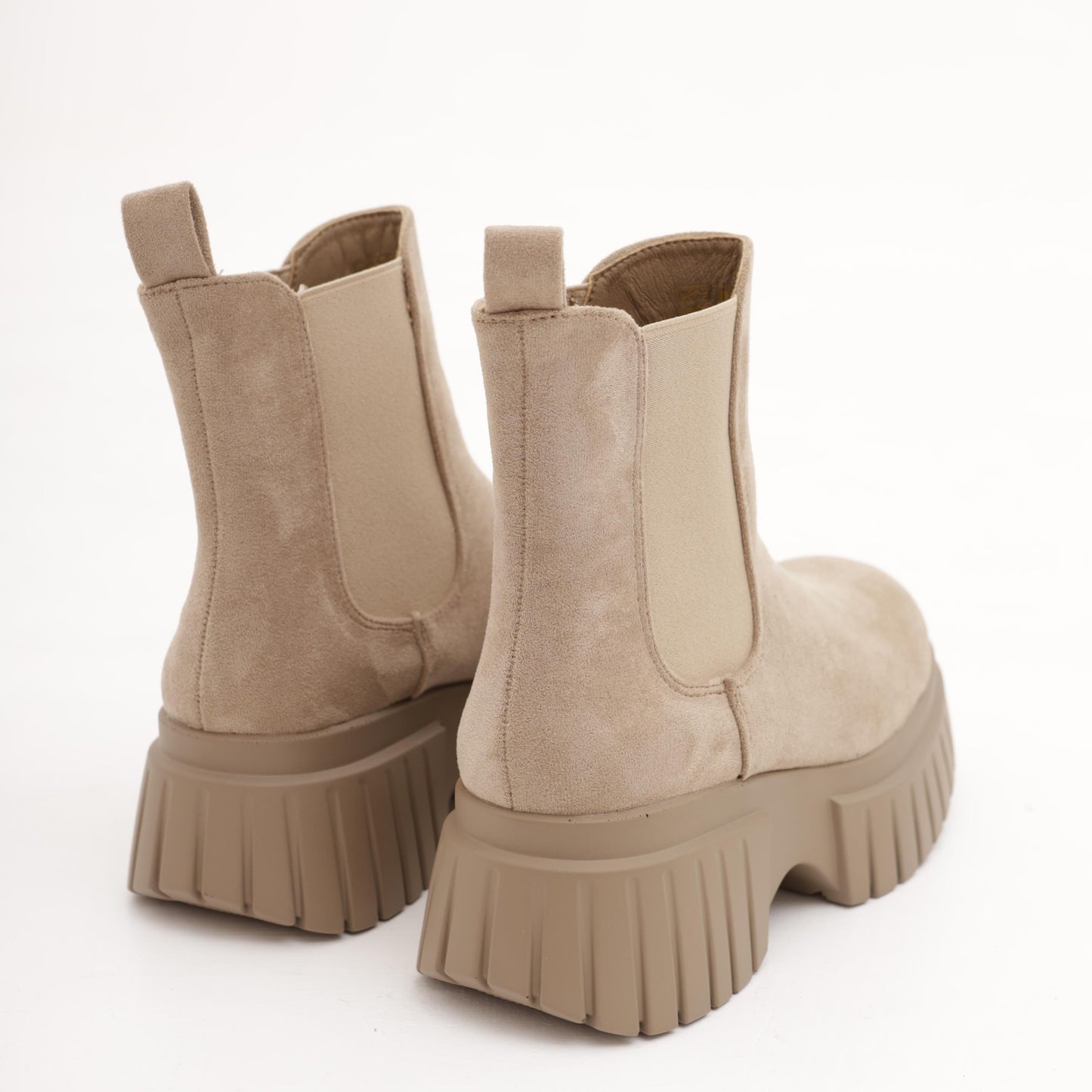 STIVALETTO CHELSEA BASSO PLATFORM TORTORA 