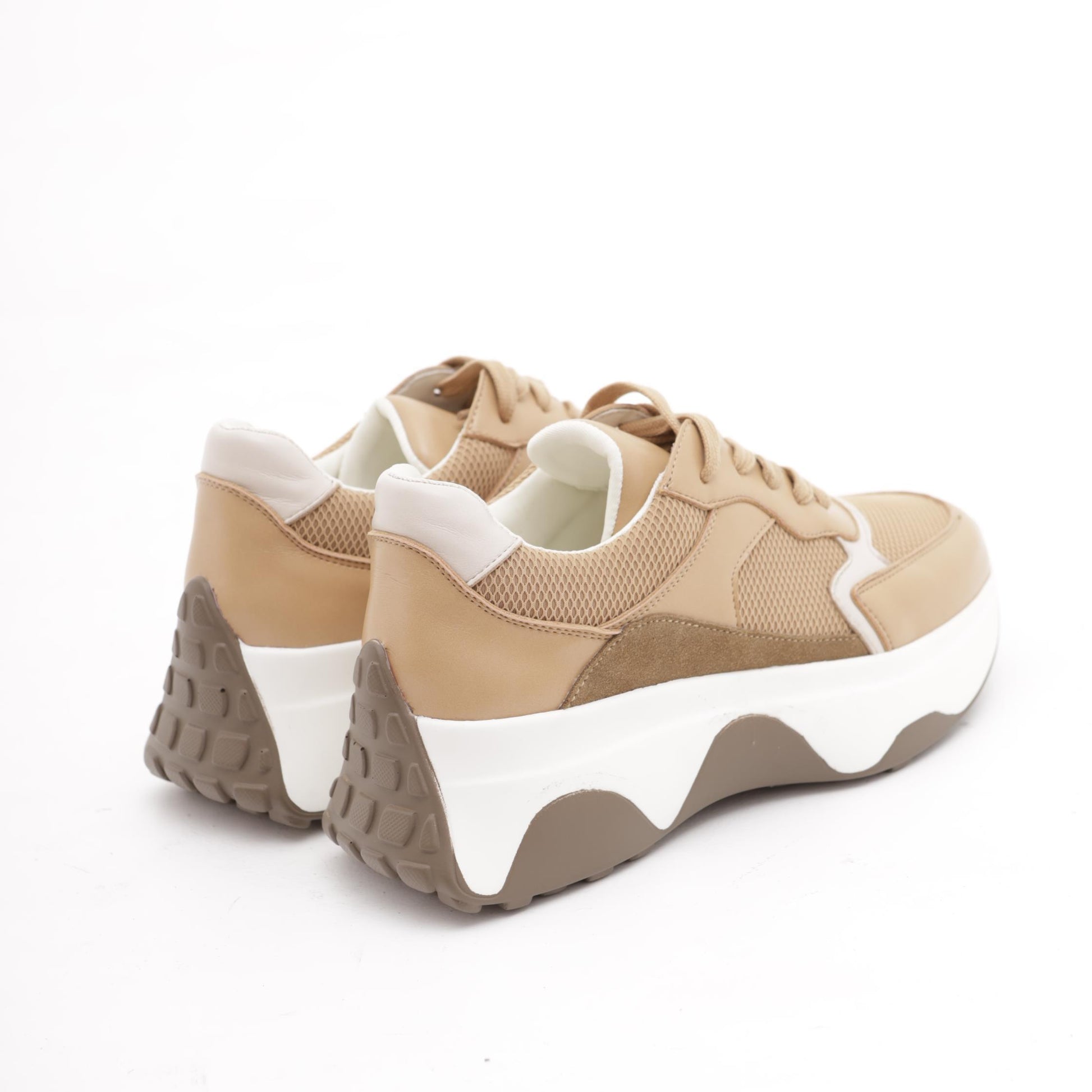 SNEAKERS OVERSIZE CUOIO<BR/> 