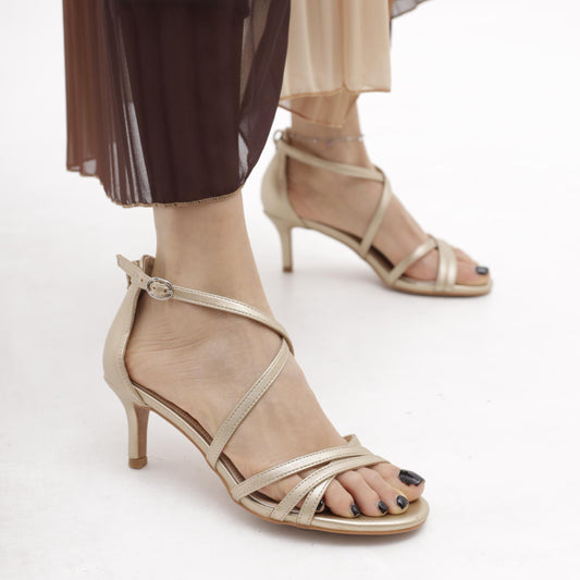 SANDALO FASCETTE INCROCIATE PLATINO 