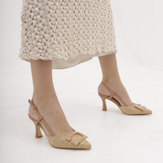 SLINGBACK CANVAS NATURALE 
