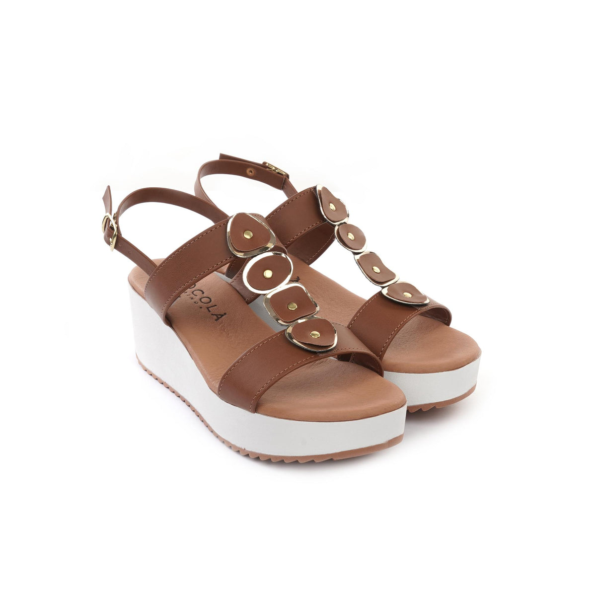 SANDALO  ZEPPA SHAPES CUOIO<BR/> 