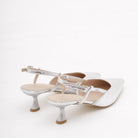 SLINGBACK SNAKE ARGENTO 
