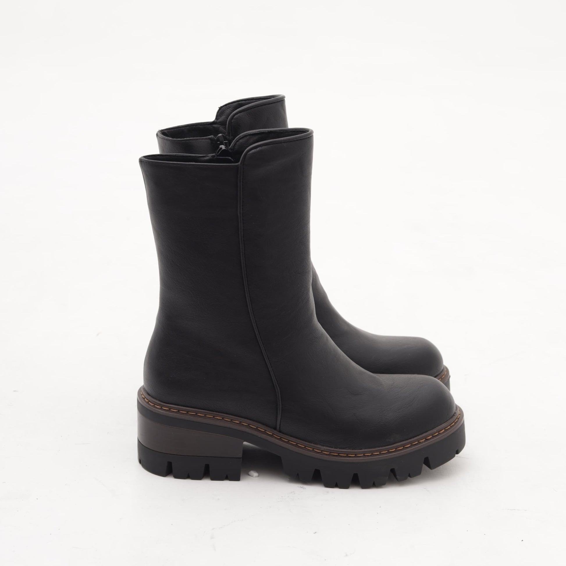 STIVALETTO LISCIO NERO MP652-2PUNERO CHOCOLA