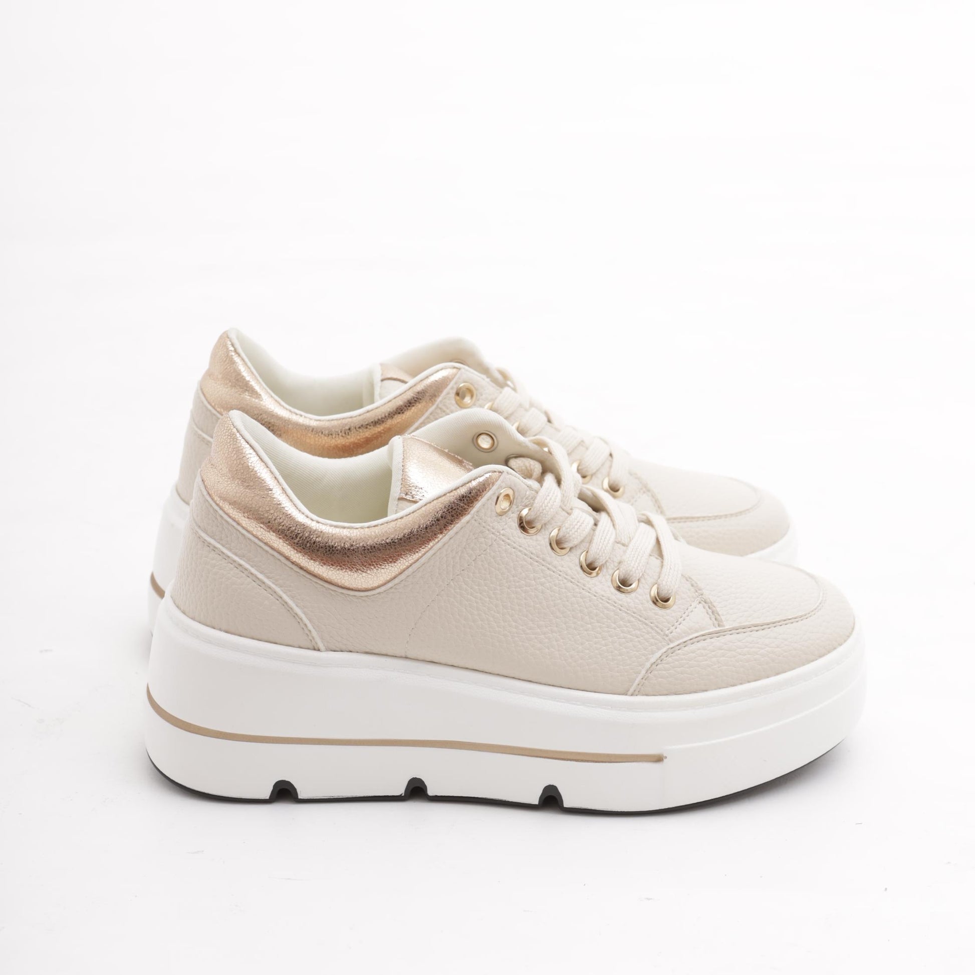 SNEAKERS FLATFORM BEIGE 