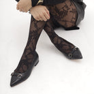 DECOLLETE FLAT MORSETTO NERO 