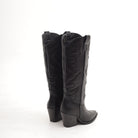 STIVALE TEXANO RICAMO GAMBALE NERO 