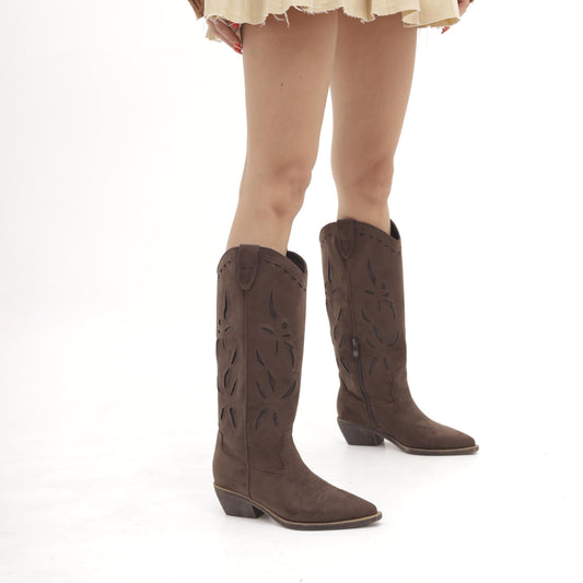 STIVALE CAMPEROS INTAGLI TESTA DI MORO MP2702-1MFTM CHOCOLA