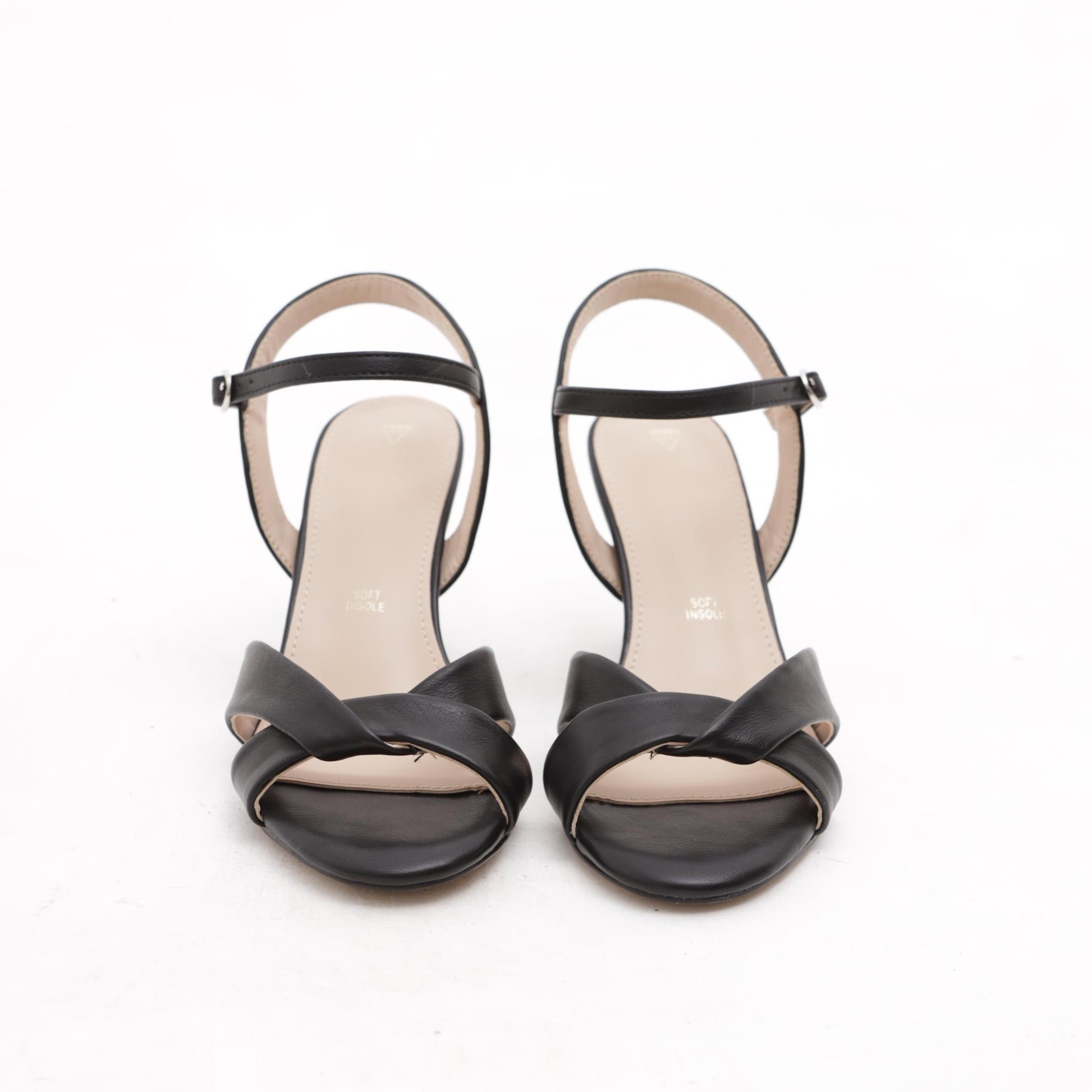 SANDALO CON INCROCIO V NERO 