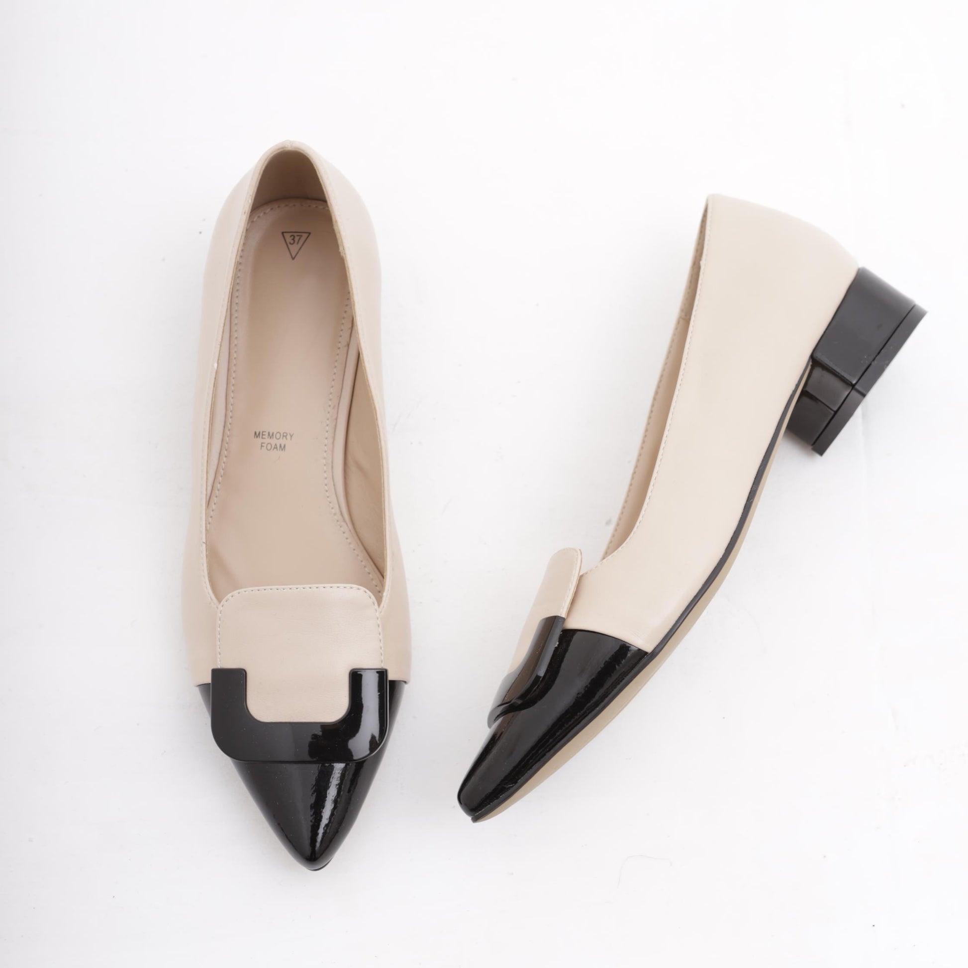 DECOLLETE' BASSA BICOLORE NUDE 