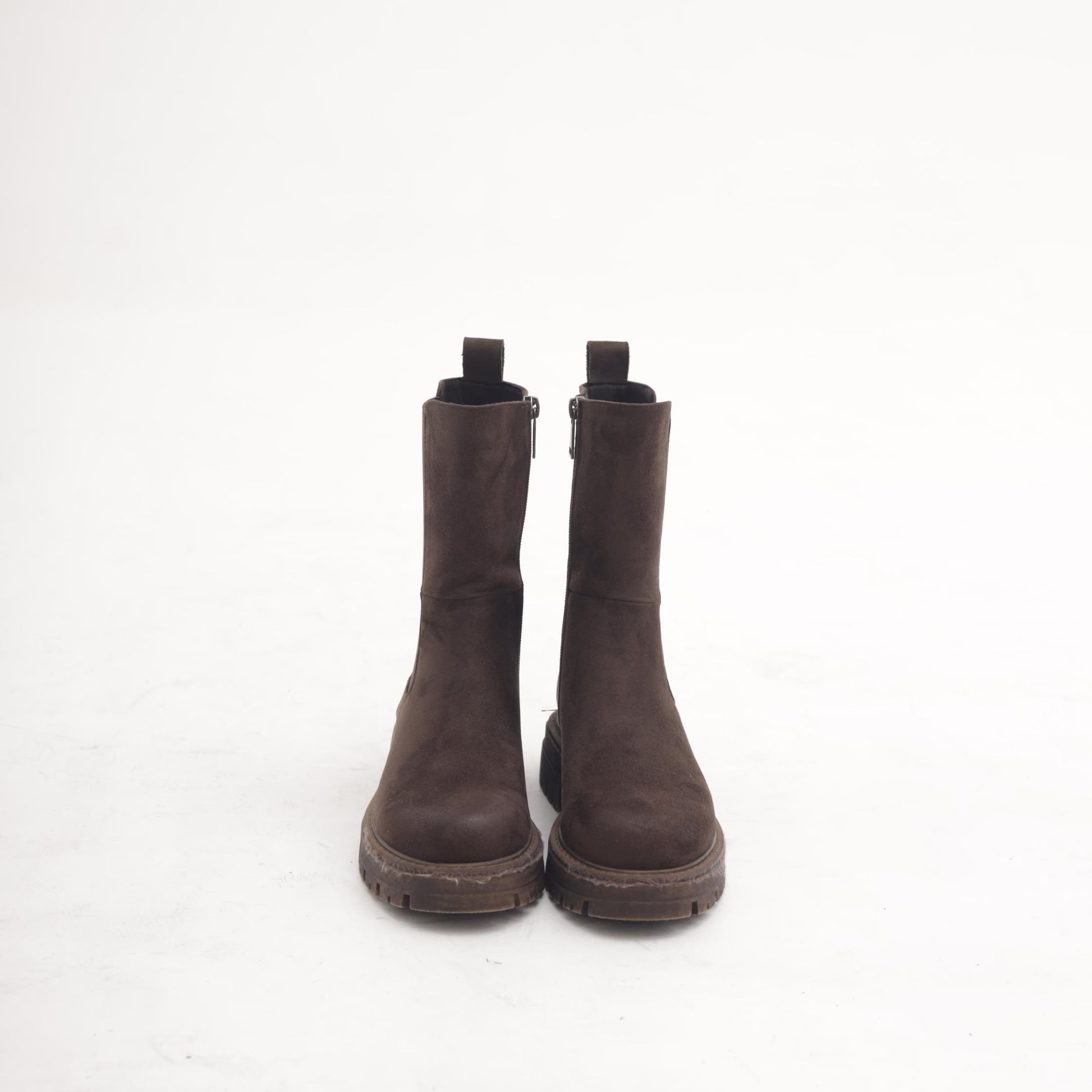 STIVALETTO ELASTICO E ZIP TESTA DI MORO<BR/> 