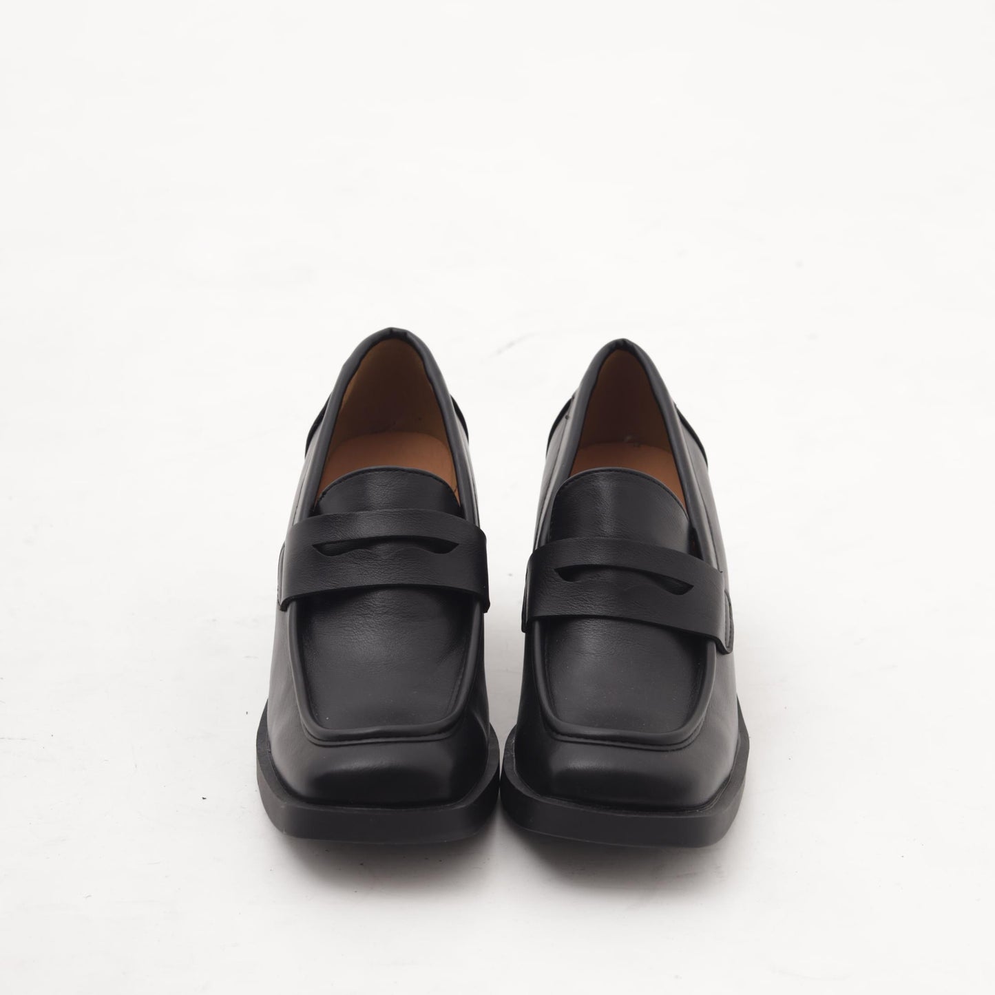 MOCASSINO QUADRATO TACCO NERO MP622PUNERO CHOCOLA