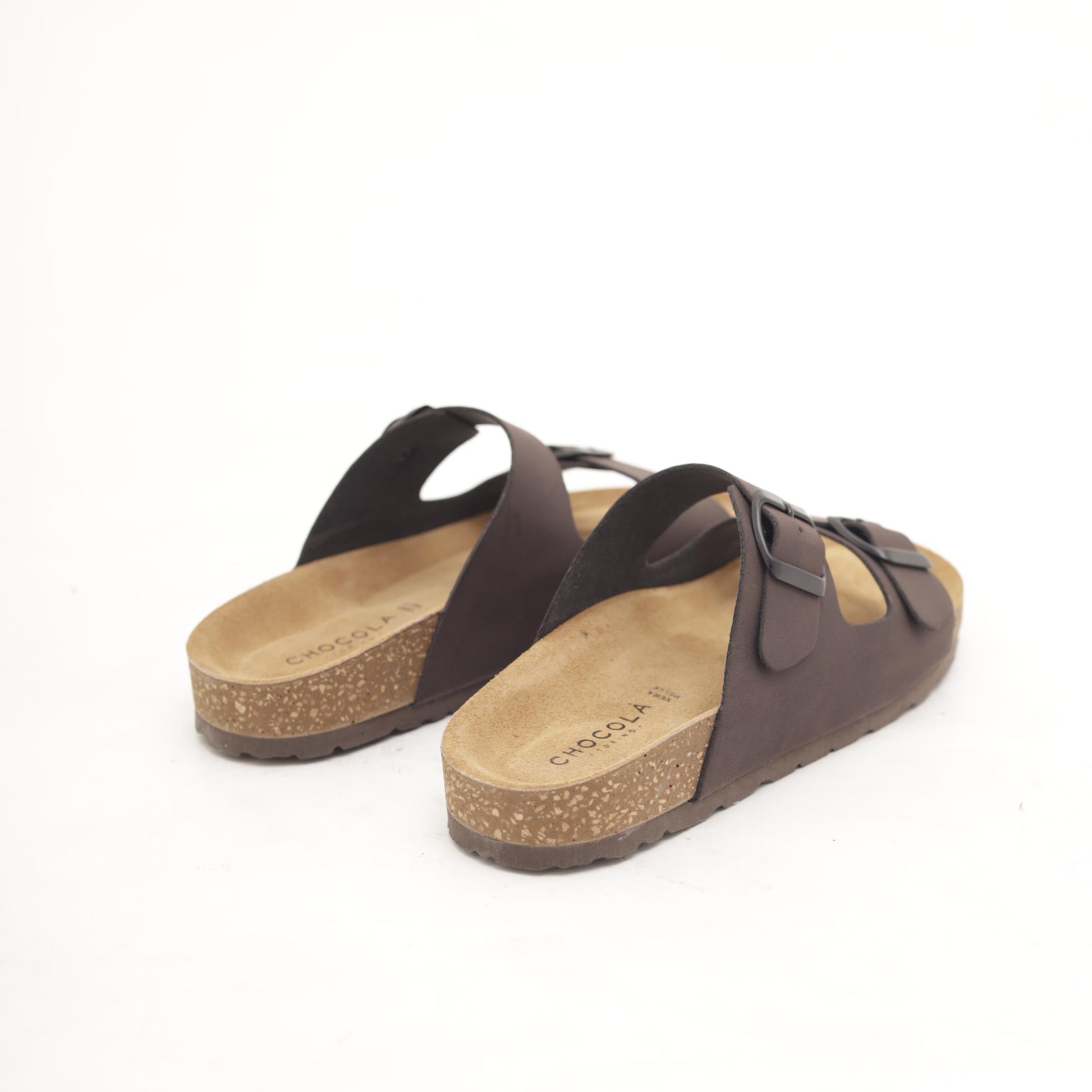 SANDALO BIO DOPPIA FASCIA CAFFE' 