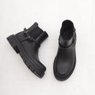 STIVALETTO BASSO ELASTICO E GHETTA NERO 
