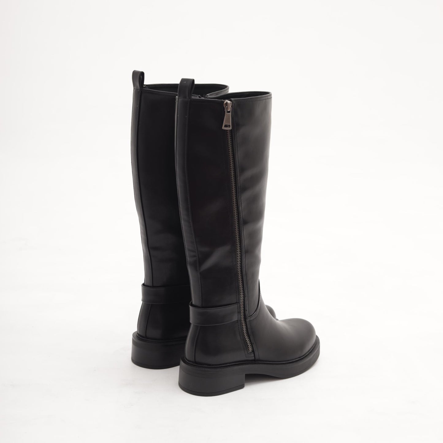 STIVALE ZIP ESTERNA NERO 