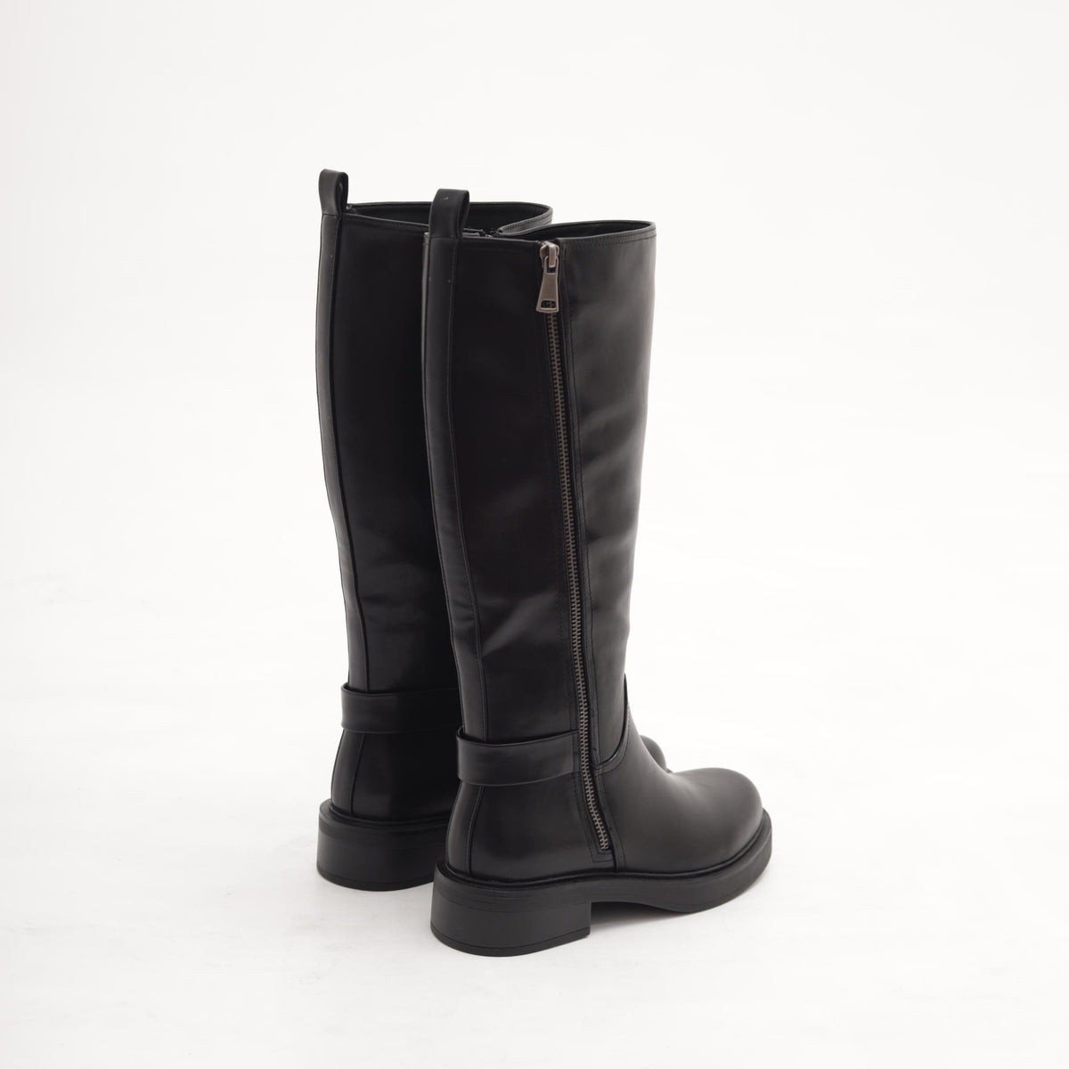 STIVALE ZIP ESTERNA NERO 