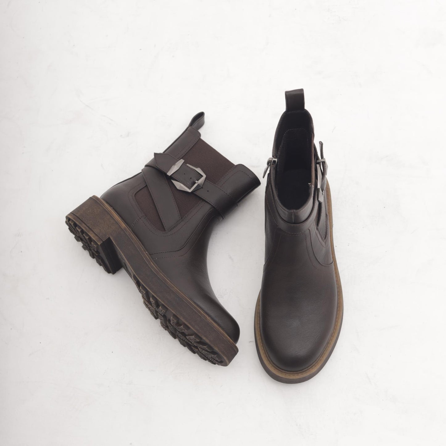 STIVALETTO ELASTICO E ZIP TESTA DI MORO 