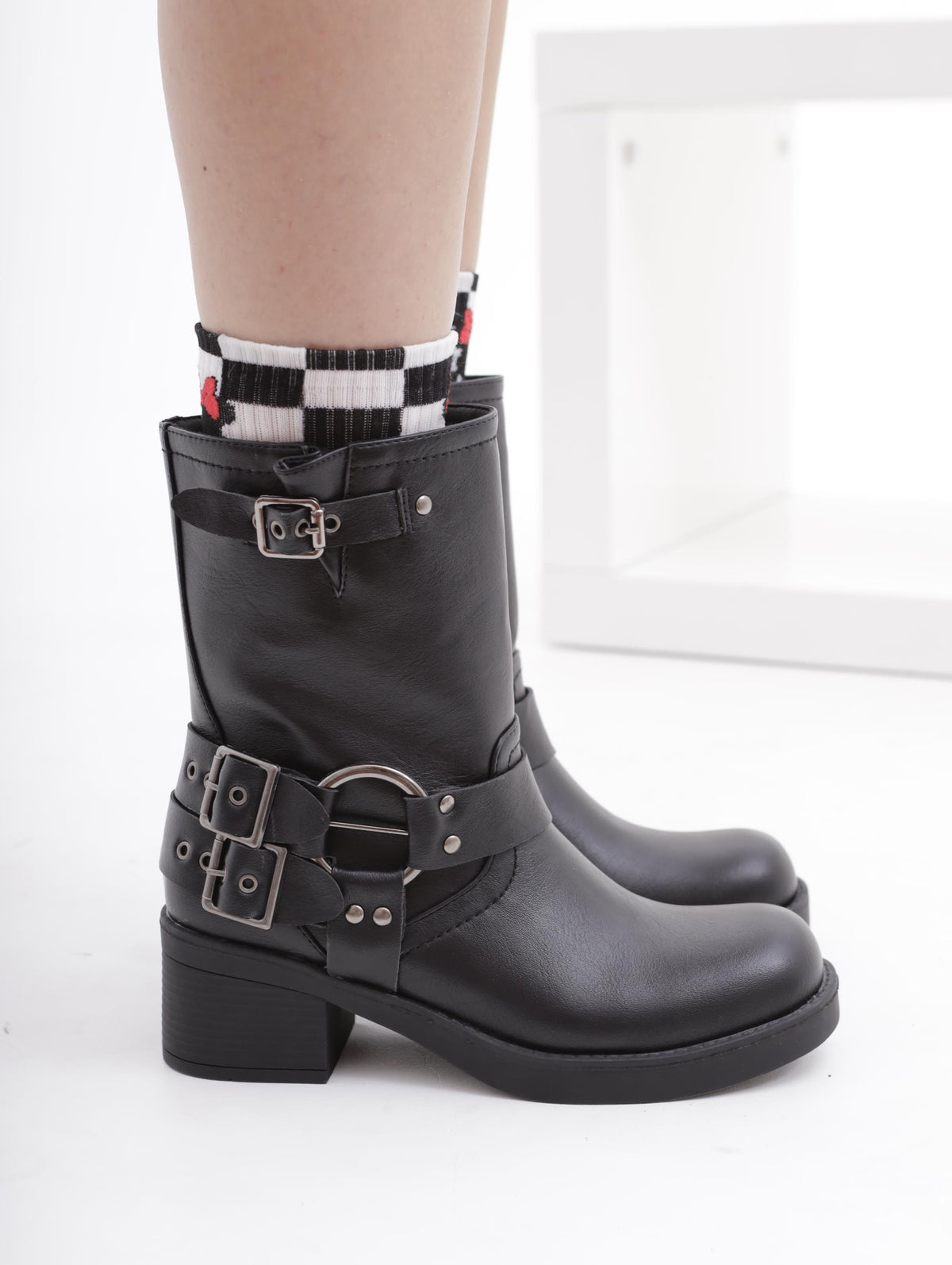 BIKER TACCO NERO<BR/> 