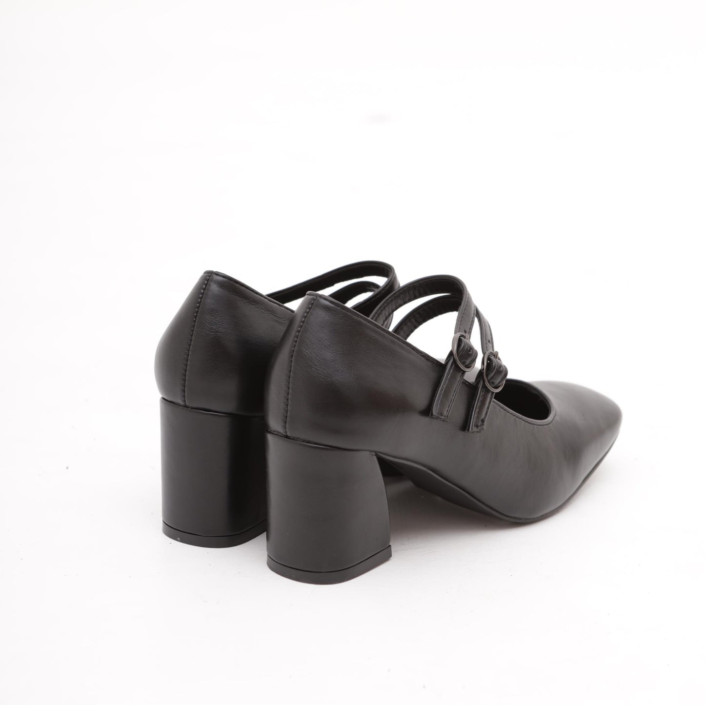 MARY JANE ALTA 2 CINTURINI NERO MP7007-1PUNE CHOCOLA