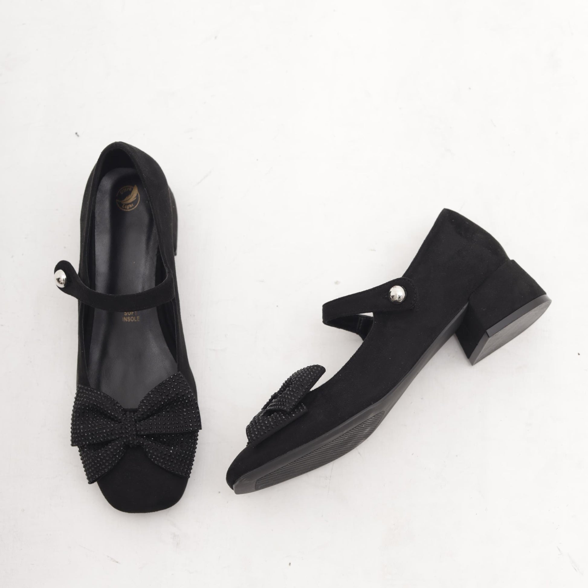 MARY JANE FLAT FIOCCO NERO MP2719-2MFNE CHOCOLA