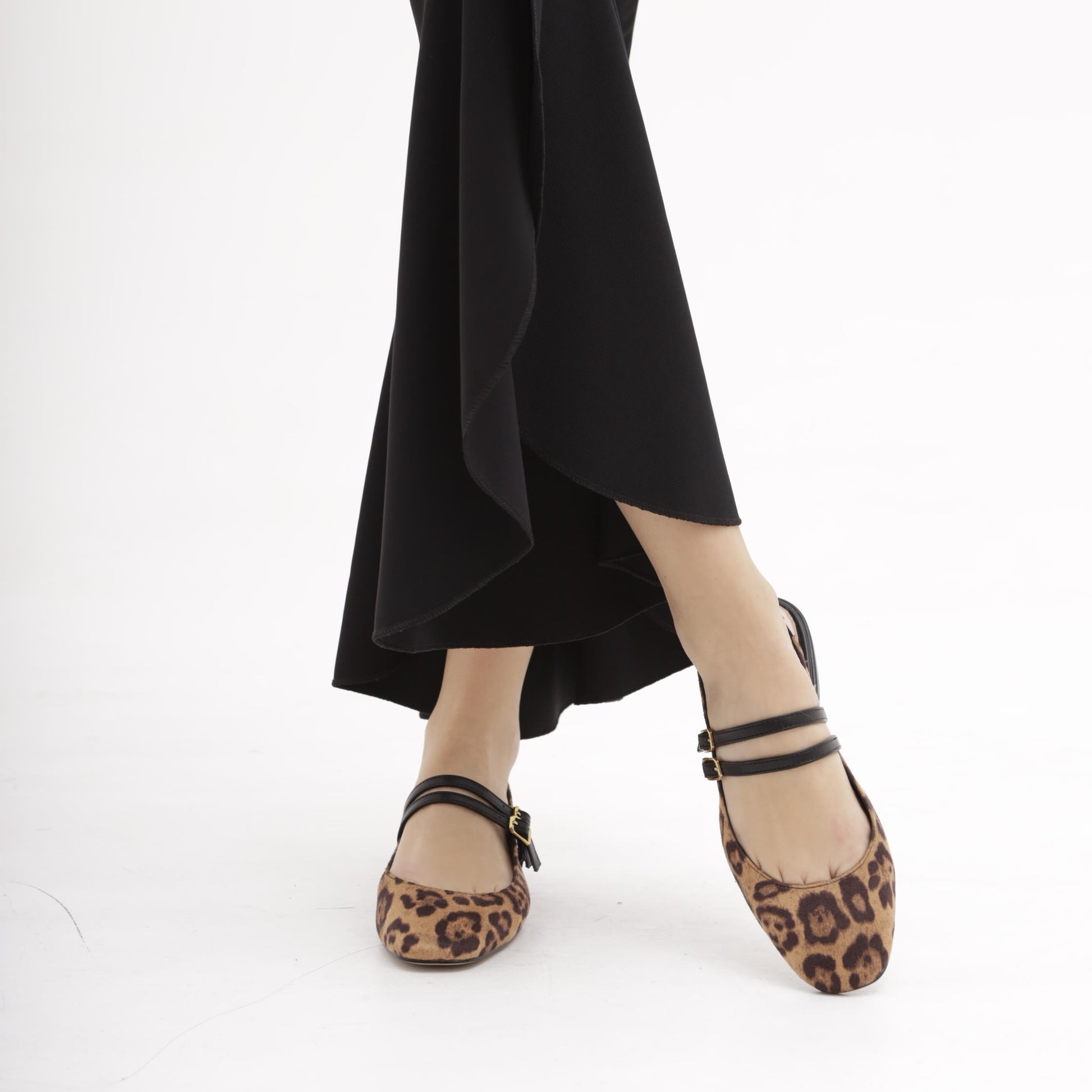 SLINGBACK FLAT LEOPARDO 