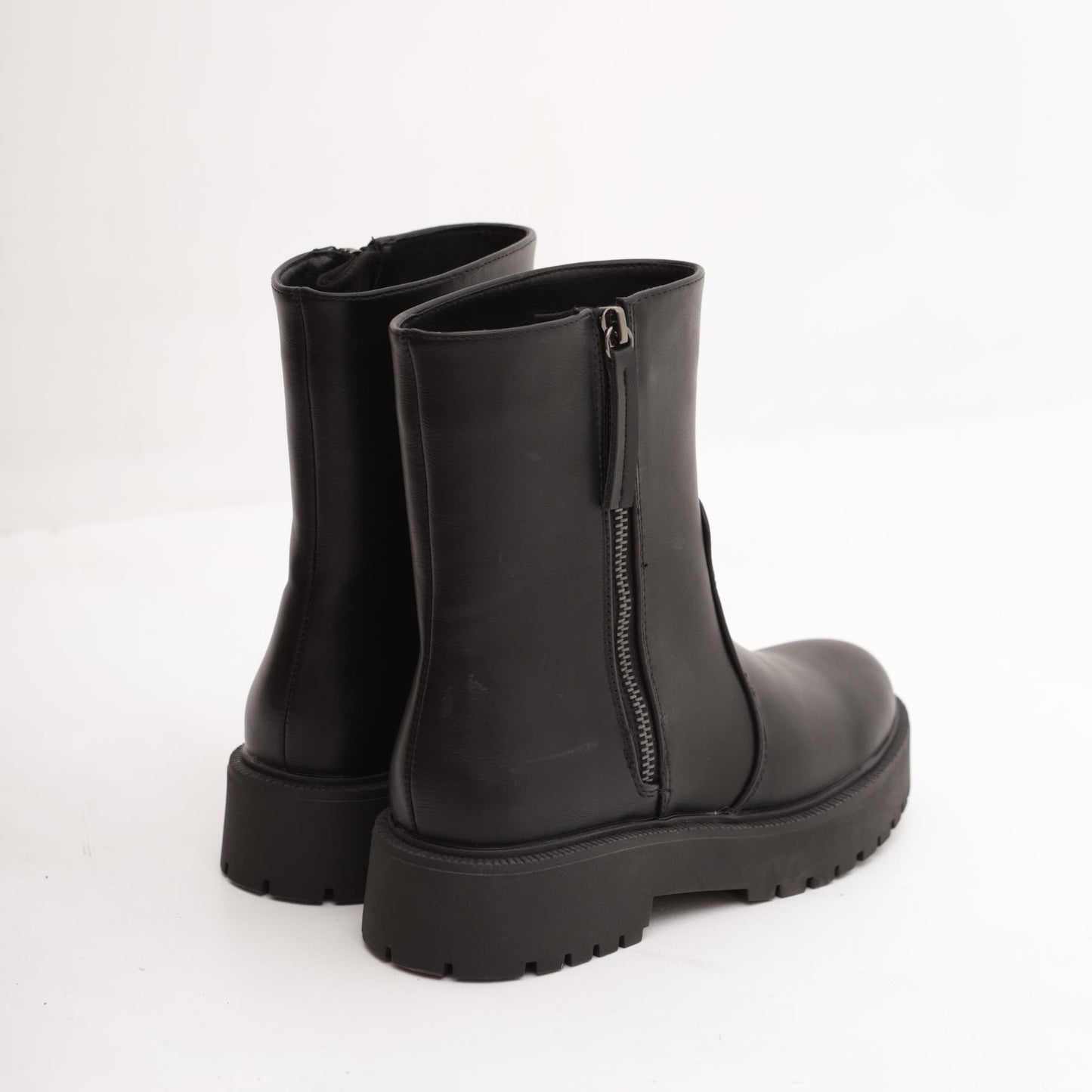 STIVALETTO ZIP ESTERNA NERO 
