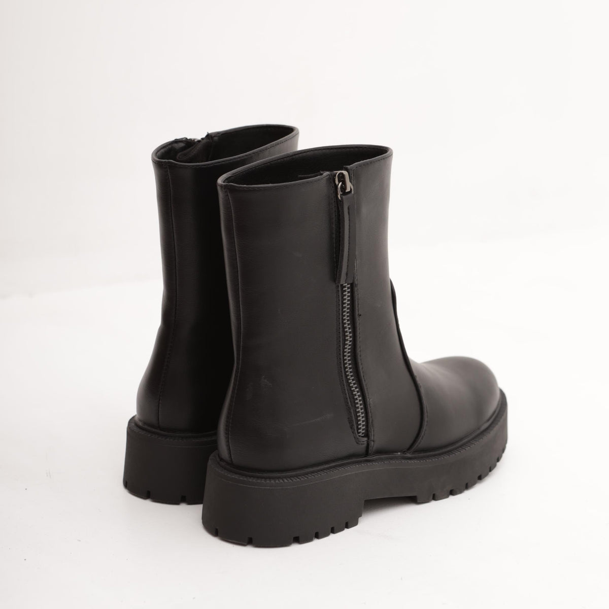 STIVALETTO ZIP ESTERNA NERO 