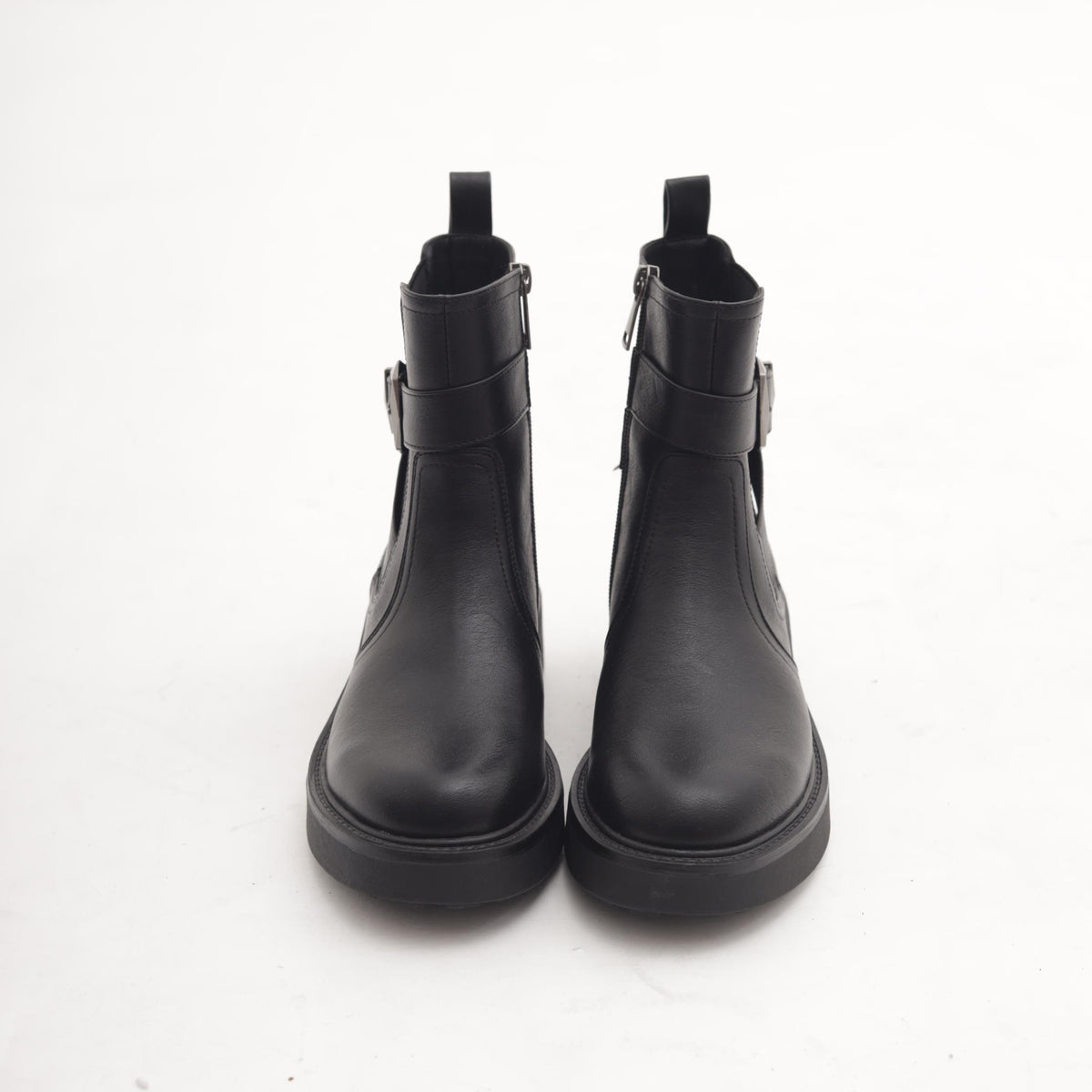 STIVALETTO ELASTICO E ZIP NERO 