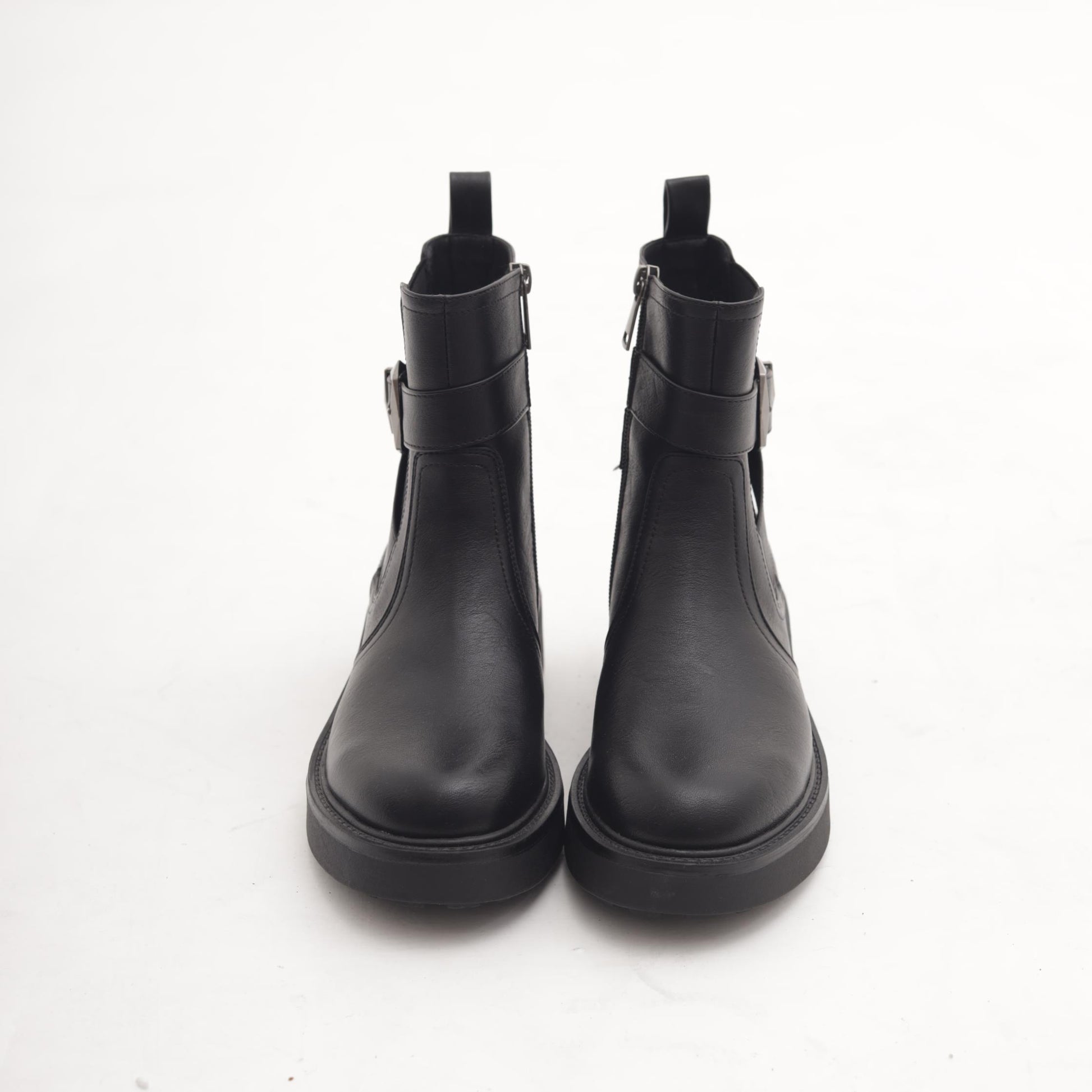 STIVALETTO ELASTICO E ZIP NERO 