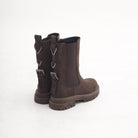STIVALETTO ELASTICO E ZIP TESTA DI MORO<BR/> 