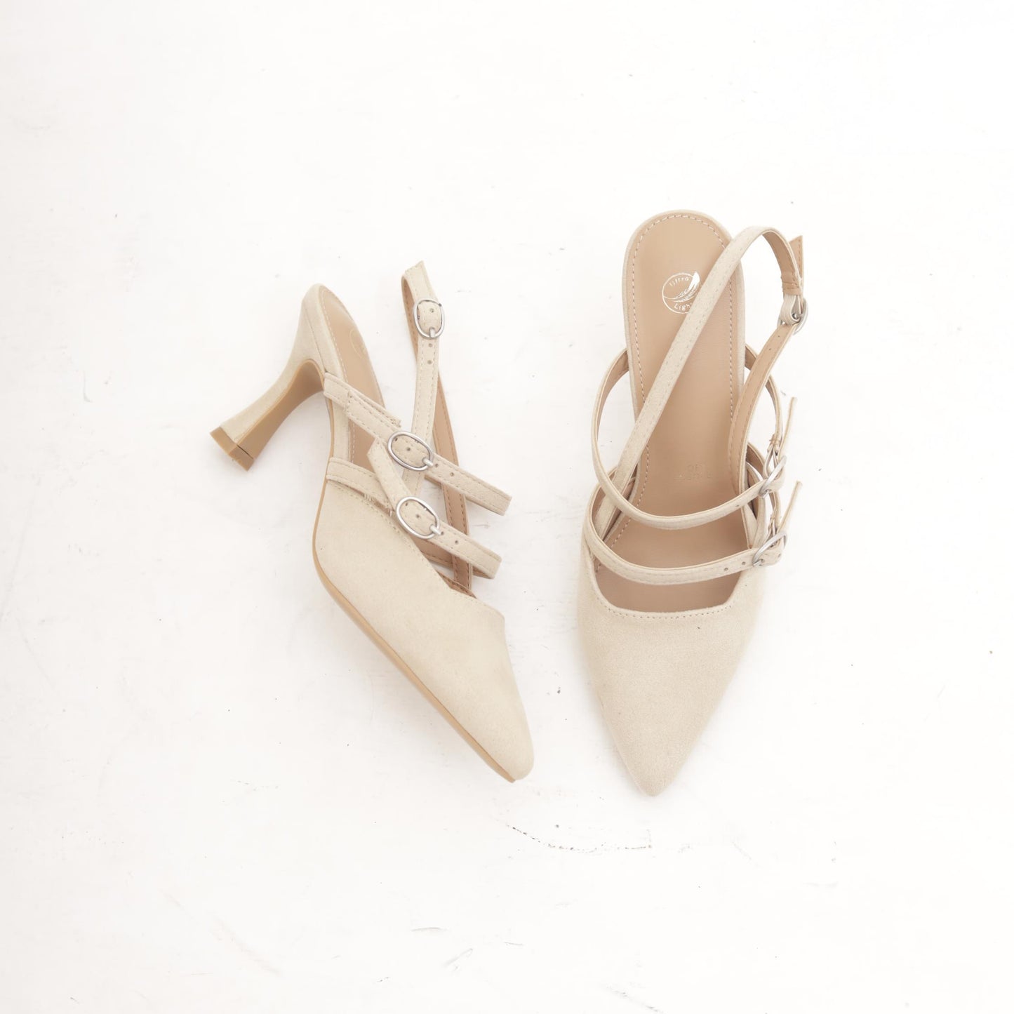 SLINGBACK 2 CINTURINI BEIGE 